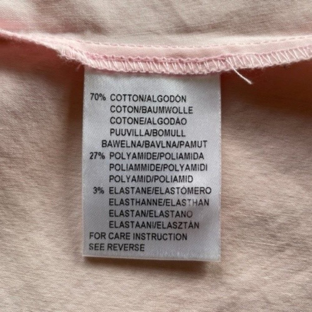 MEXX  SHORT-SLEEVED BUTTON-DOWN FITTED BLOUSE  Pink, Size 4 - Picture 10 of 10